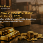 Gold bars and bullion coins representing India’s gold import market trends and bullion industry updates in 2026.