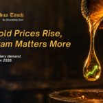 Close-up of molten gold being refined, representing rising gold prices, gold refining, jewellery demand trends, and the evolving bullion industry in India in 2026.